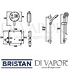 Bristan Artisan Evo Digital Shower Riser Dimensions